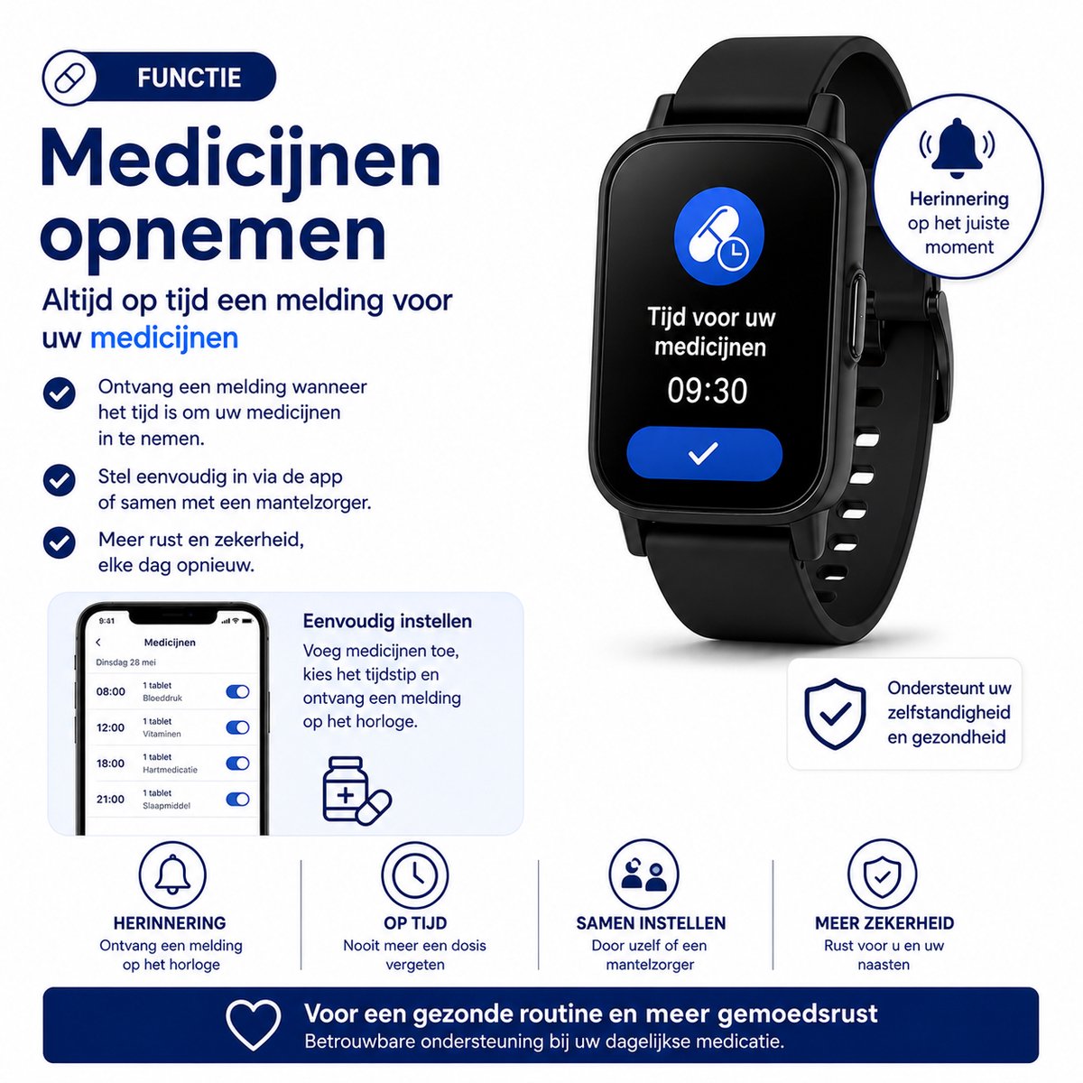 WatchSafer Active Alarm Horloge