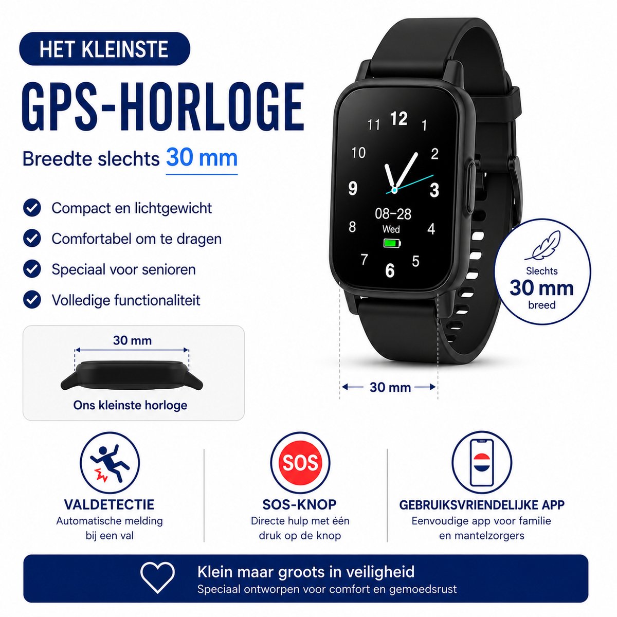 WatchSafer Active Alarm Horloge