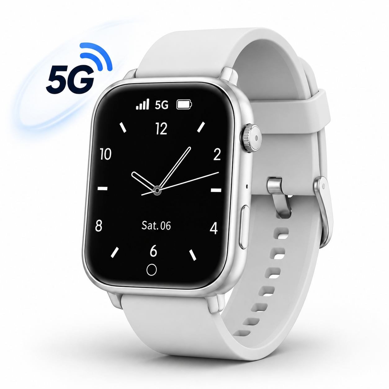 WatchSafer Care Grijs met 5G en SOS Knop en Valdetectie