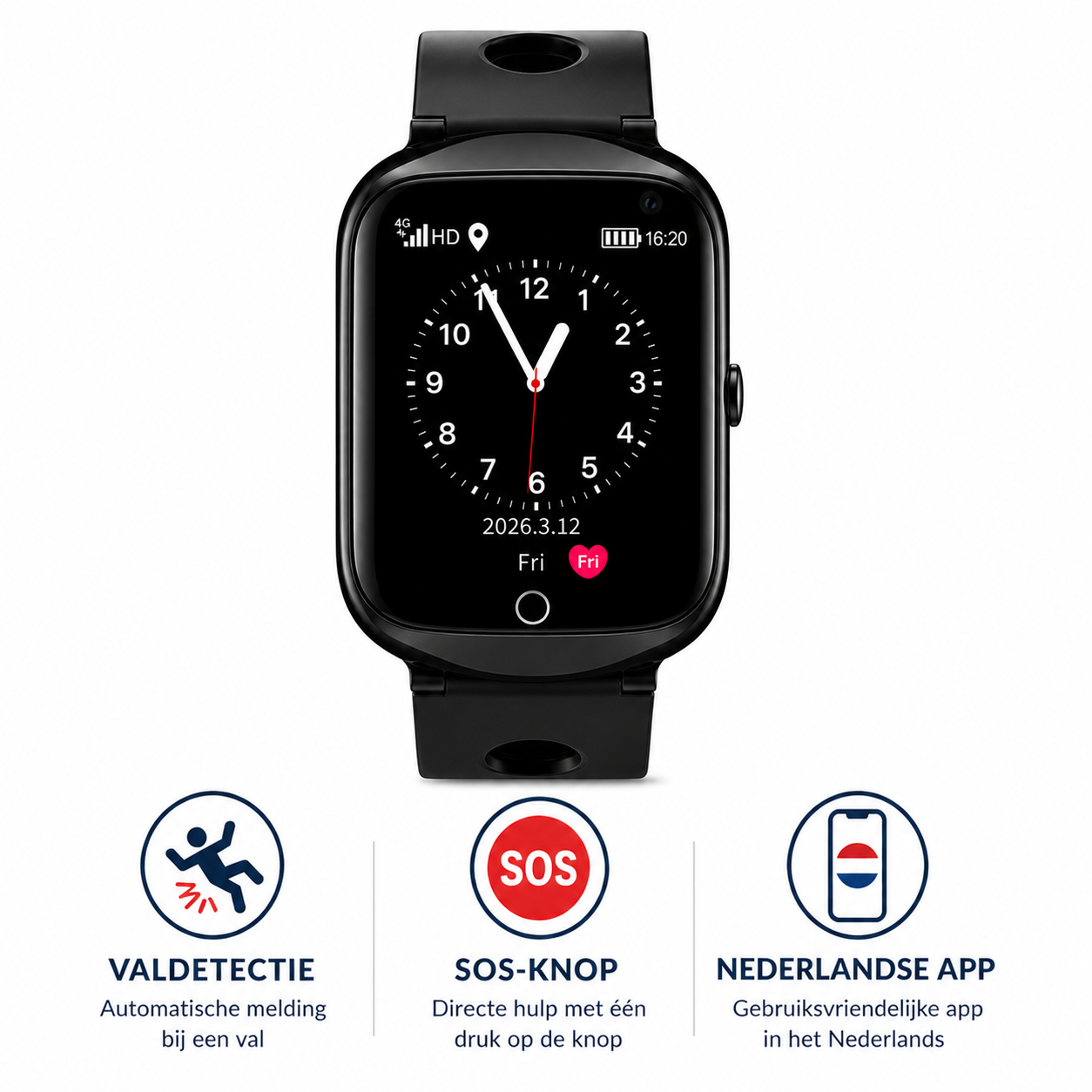 WatchSafer GPS Horloges met Valdetectie