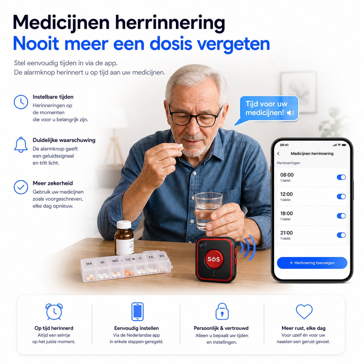 WatchSafer Guardian SOS-knop