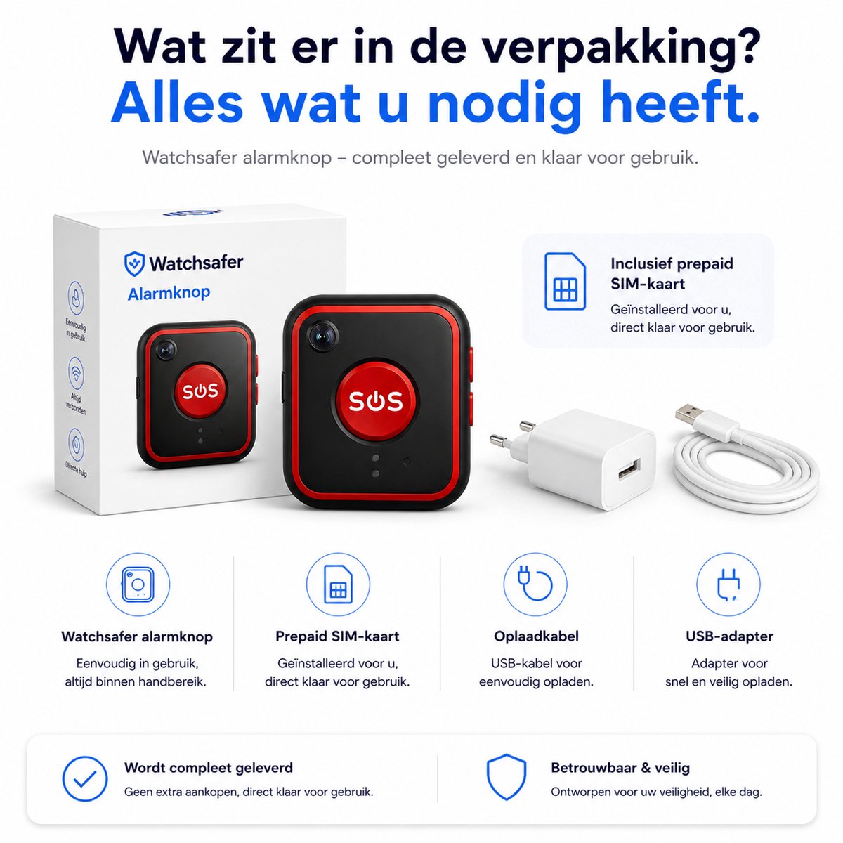 WatchSafer Guardian SOS-knop