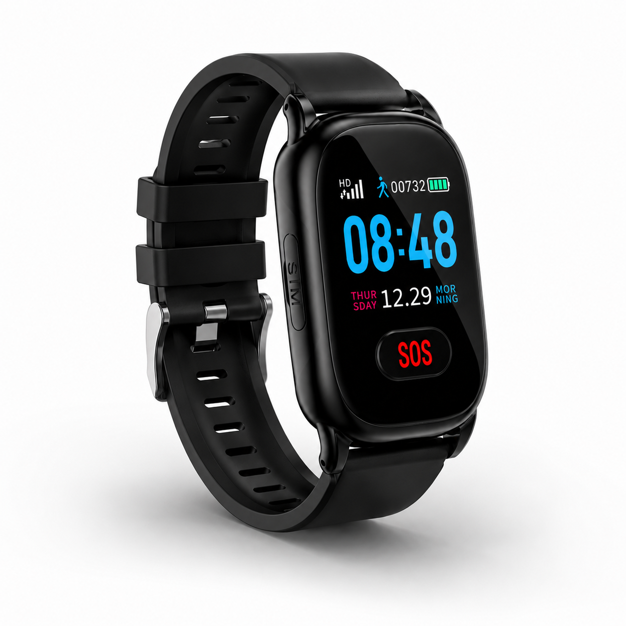 WatchSafer SOS Mini GPS Horloge met valdetectie