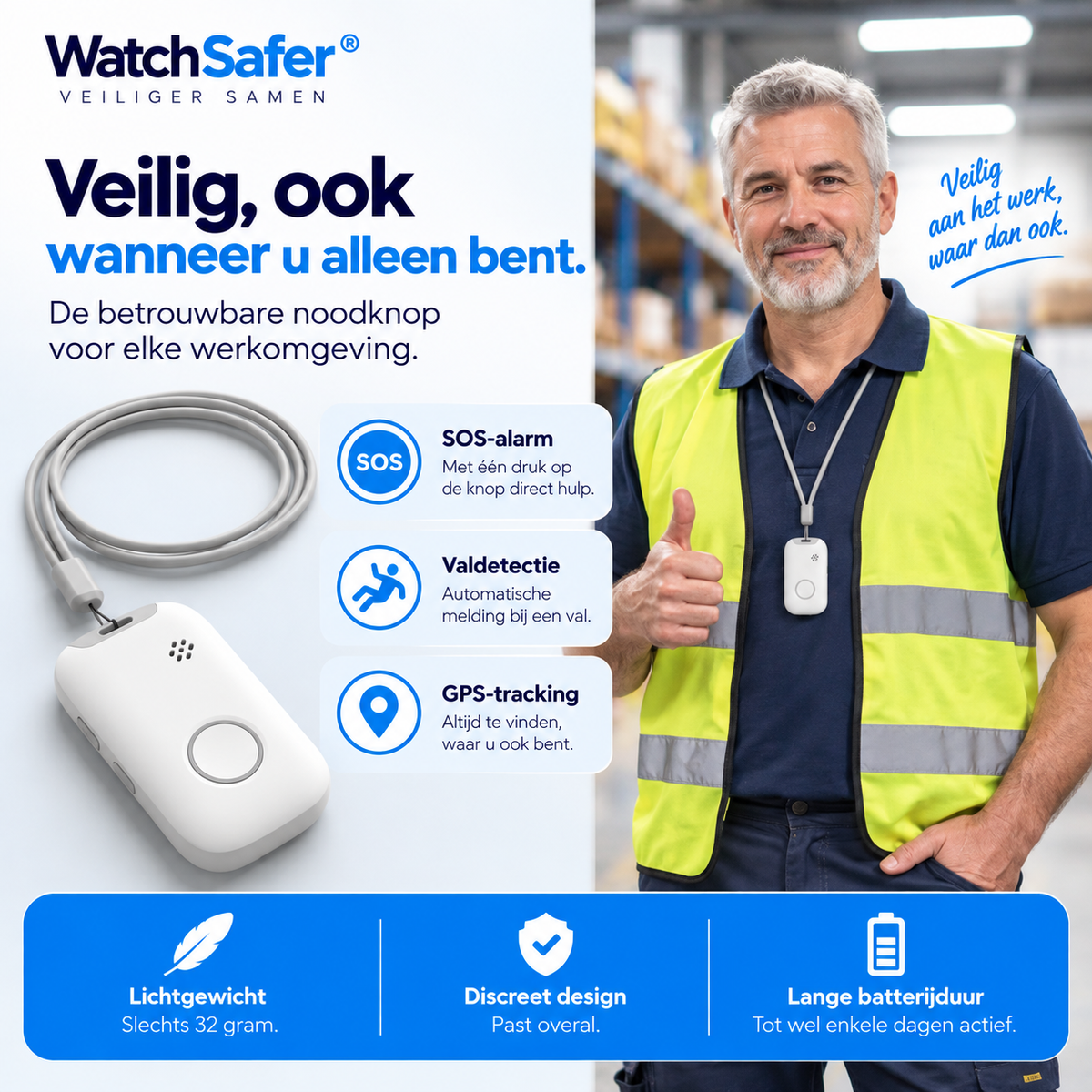 WatchSafer Prime SOS-knop