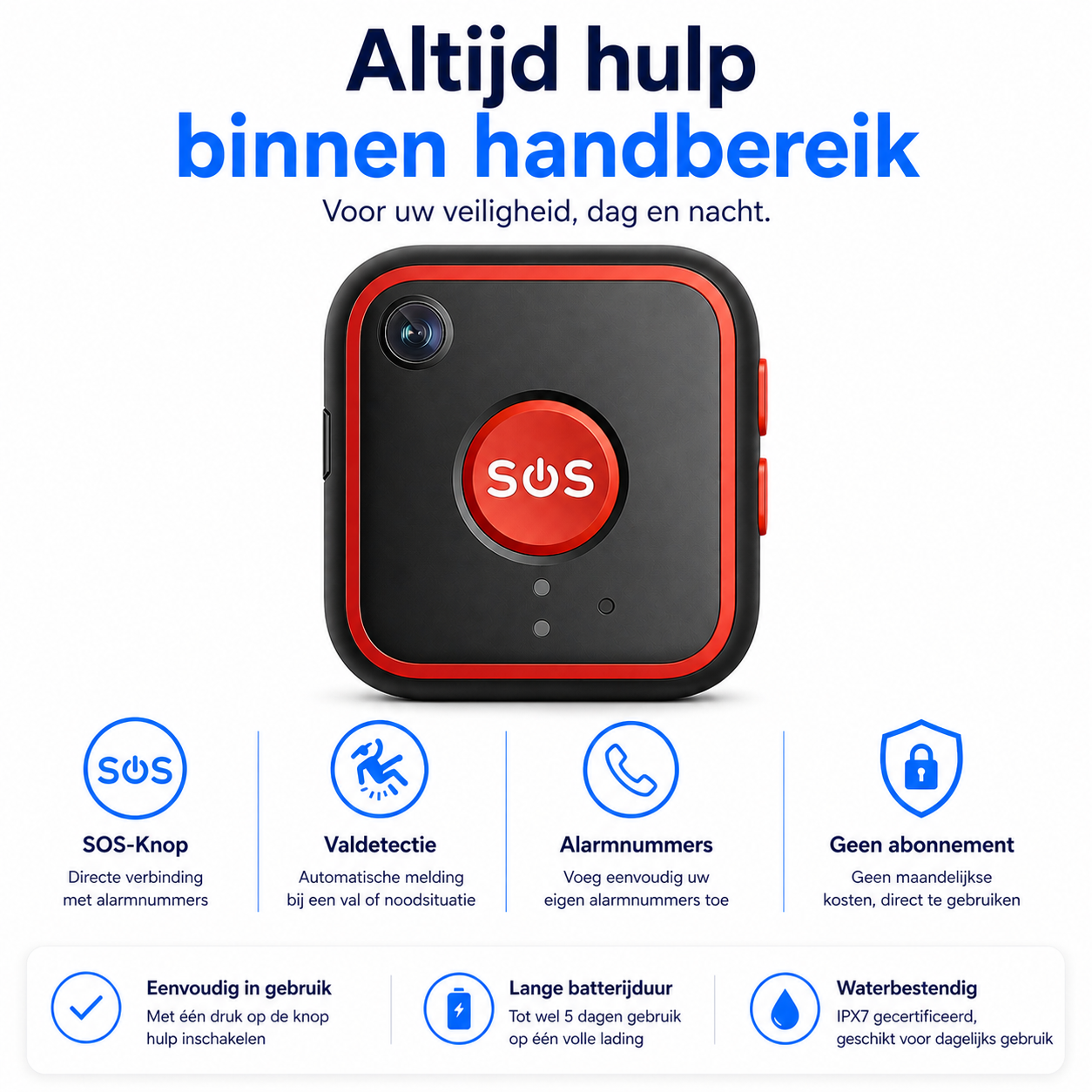 WatchSafer Guardian SOS-knop